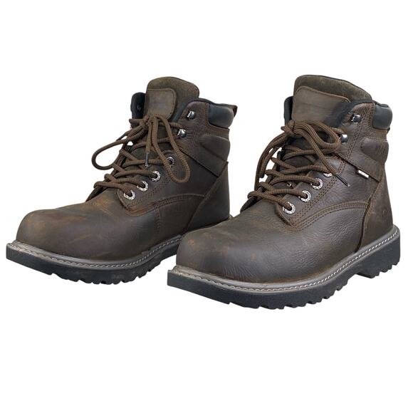 Wolverine Mens Floorhand Brown Leather Steel Toe Work Boot Size US 8 - Picture 6 of 11